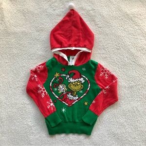 Toddler Grinch Christmas Pullover Sweater, size 3T